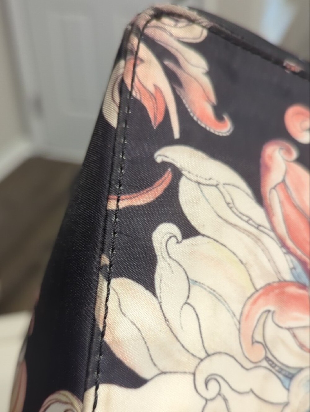Elliott Lucca Floral Tote with Pastel Blooms - Picture 9 of 11